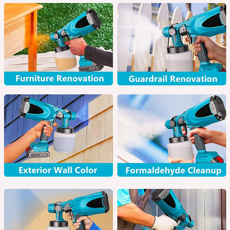 Lithium-ion paint spray gun